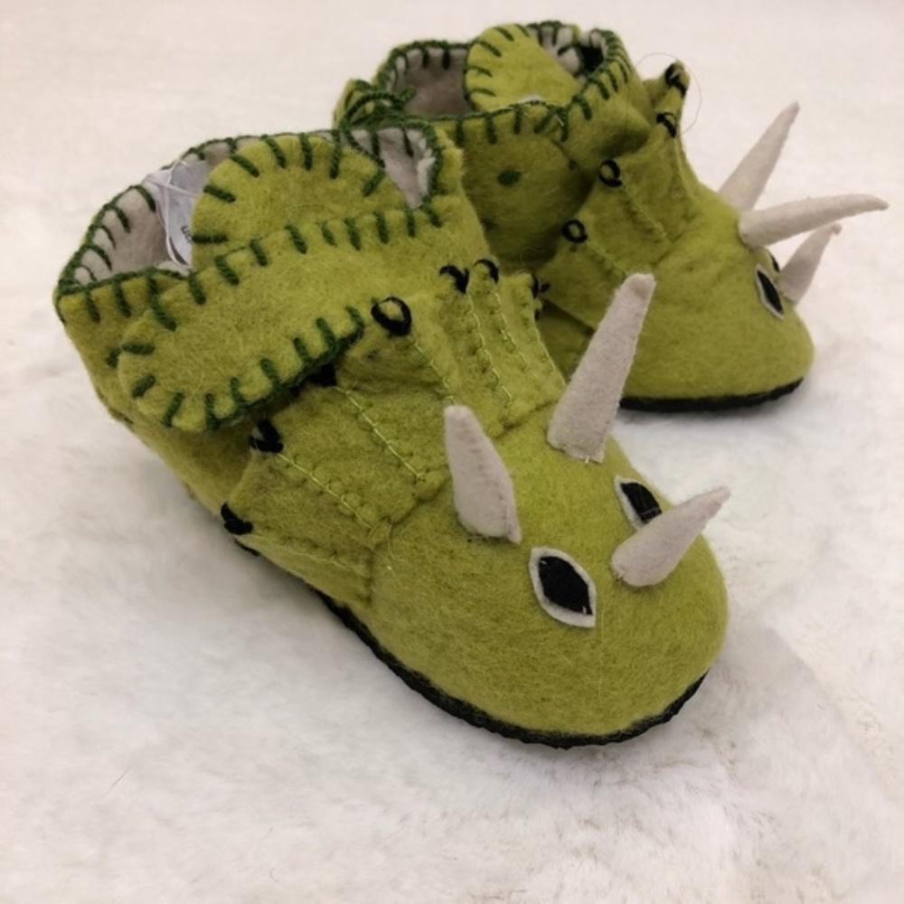 Zooties Triceratops Toddler Shoes - 1-3 Years